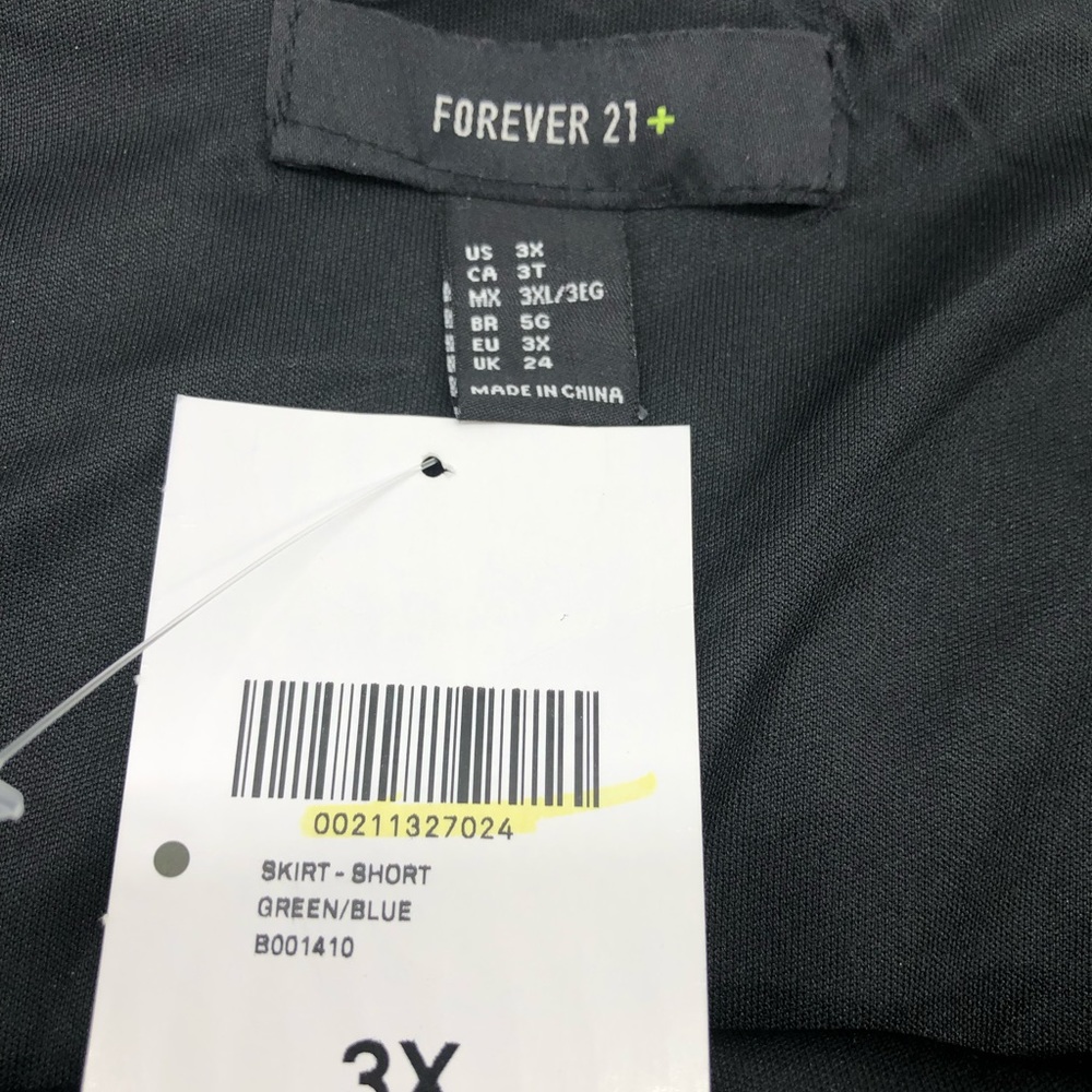 NWT Sequin Blue and Green Mini Skirt - Picture 4 of 4